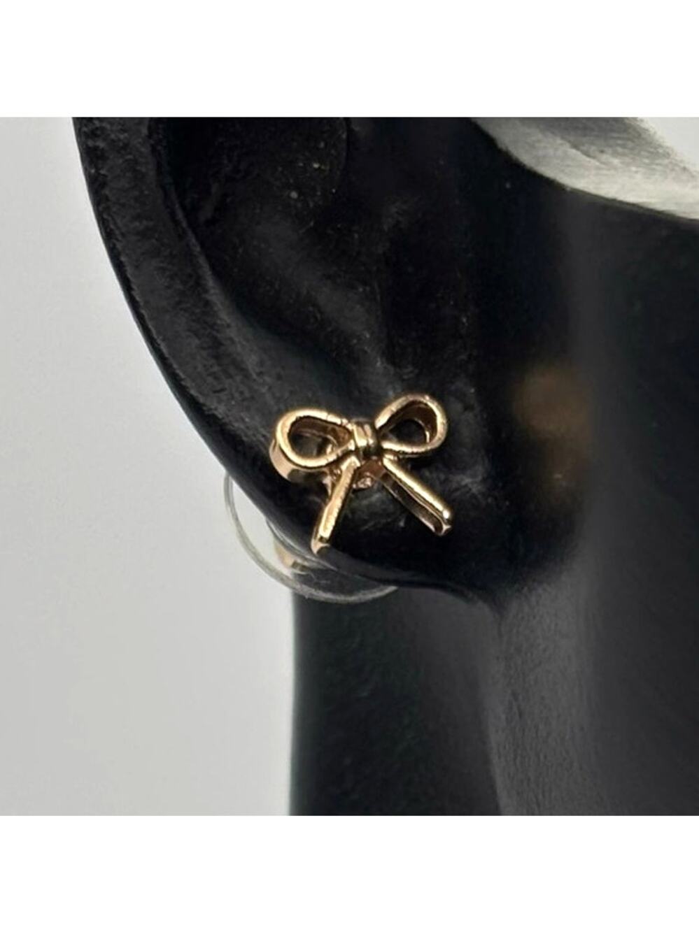 Y2K Gold Bow Earrings